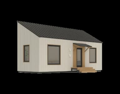 Small Attached ADU exterior render